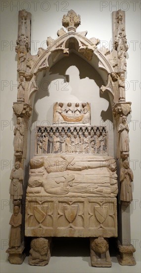 Tomb of Ardèvol from the chapel of Corpus Christi palace of the Marquis de Floresta Tarrega