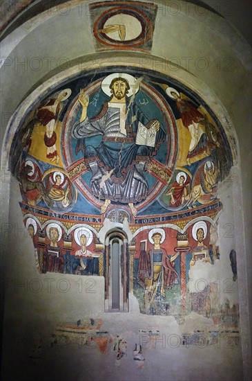 Romanesque fresco titled 'Pantocrator' by the Master of Taüll