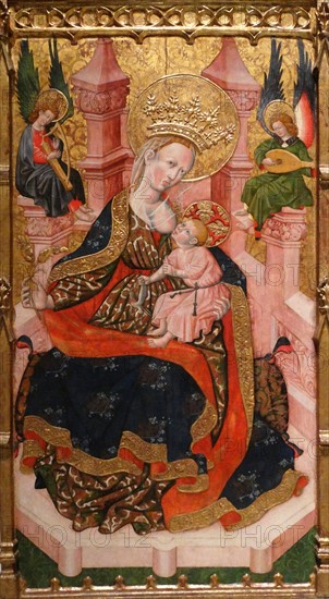 Painting titled 'Lady of the Milk' by the Second Master of Estopanyà