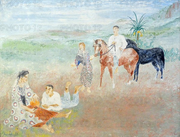 Painting titled 'Pastoral' by Joan Junyer Pascual-Fibla