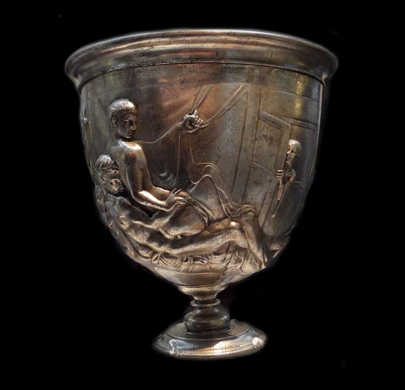 terracotta cast from the Warren Silver Cup. Roman, made about 15 BC - AD 15