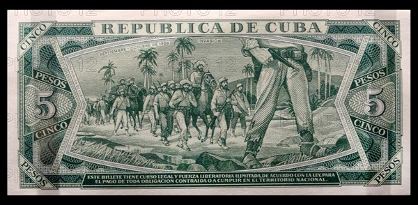 Communist Cuban banknote was introduced in 1961.