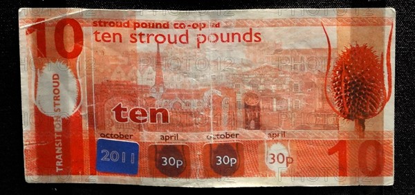 The Stroud Ten pound note 2011. Issued as a banknote in Stroud, Gloucestershire (UK)