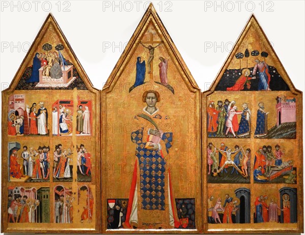 Altarpiece by the Master of Estopanya. second half of the XIV century. Around 1350-1370