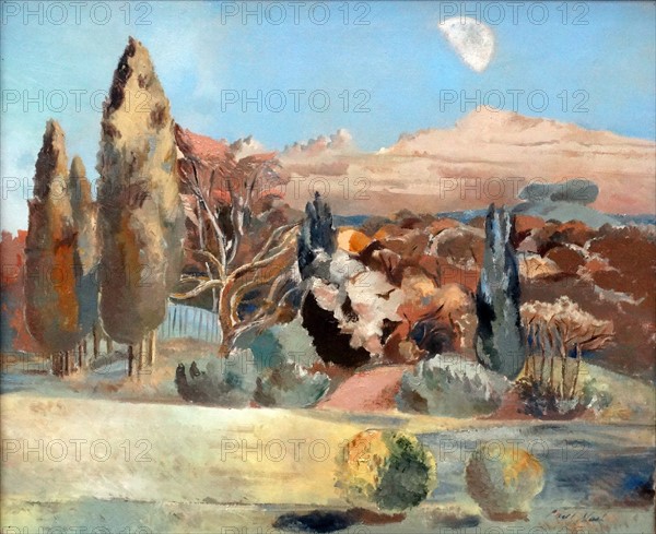 Paul Nash (1889- 1946) Landscape of the Moon's First Quarter, 1943