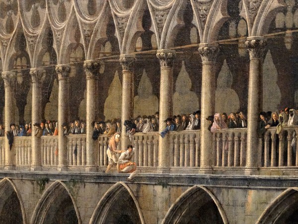 Luca Carlevaris (1663-1729), The Arrival of the 4th Earl of Manchester, in Venice 1707, (detail)