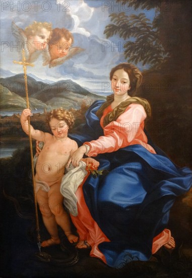 The Virgin with the Child piercing the Head of the Serpent by Giovanni Battista Gaulli
