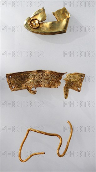 Damaged pieces of Anglo-Saxon sword