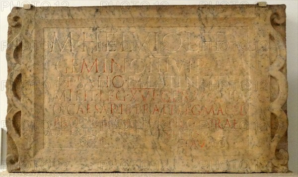 Tombstone of M. Helvius Geminus