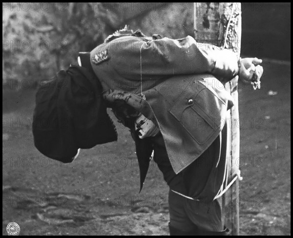 German General, Anton Dostler, during his execution 1945