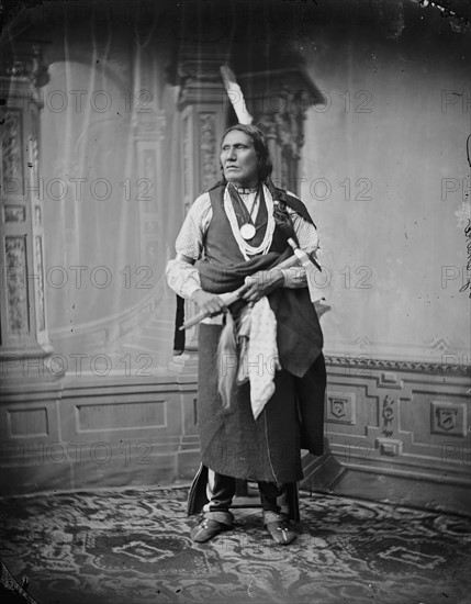 Big Snake, Native American Brave, Matthew Brady Photographer, 1865