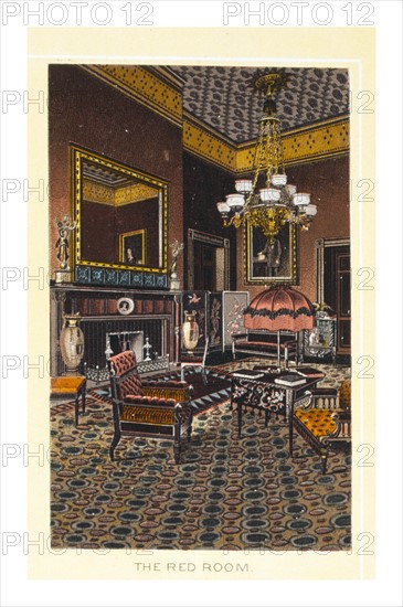 The Red Room at the white House, Washington DC, USA 1900