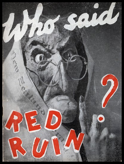 New Zealand 1950 anti-communist propaganda poster