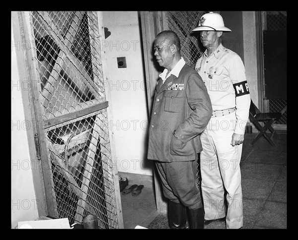 War Crimes Trials in the Philippines 1946. Japanese General Tomoyuki Yamashita