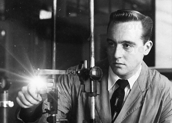 Photograph of an FBI laboratory scientist