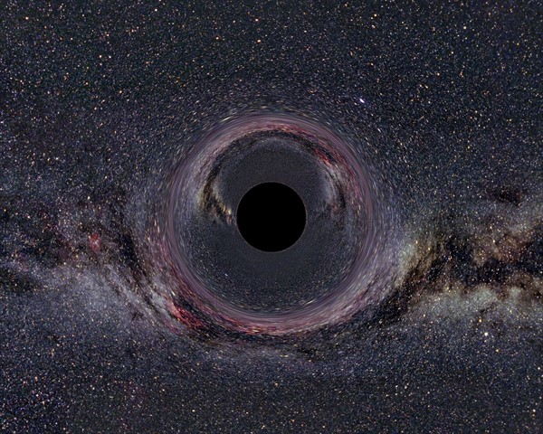 Photograph of a black hole in the milky way