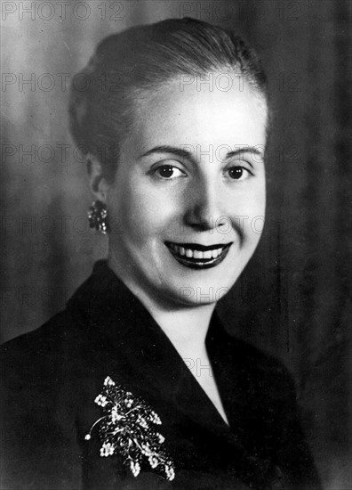 Photographic portrait of Eva Peron