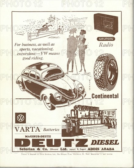 Advert for a Volkswagen automobile showcasing the car's new features