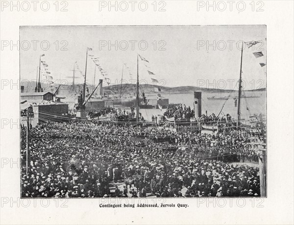 Photograph of New Zealand forces during the Boer War