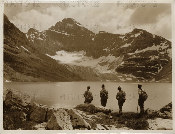 Photograph of Mt. Biddle and Lake McArthur, Canada
