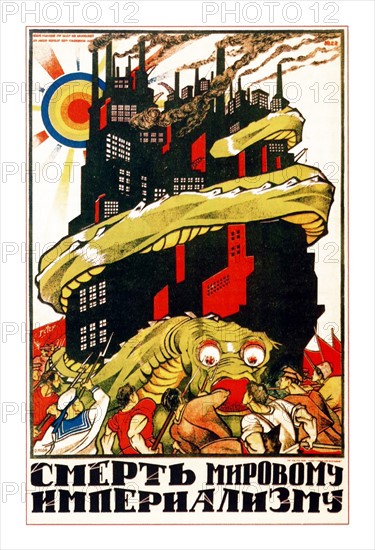 Soviet Russian propaganda poster, 1921