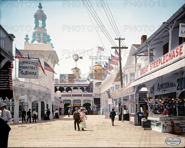 Amusement park on Coney Island, New York