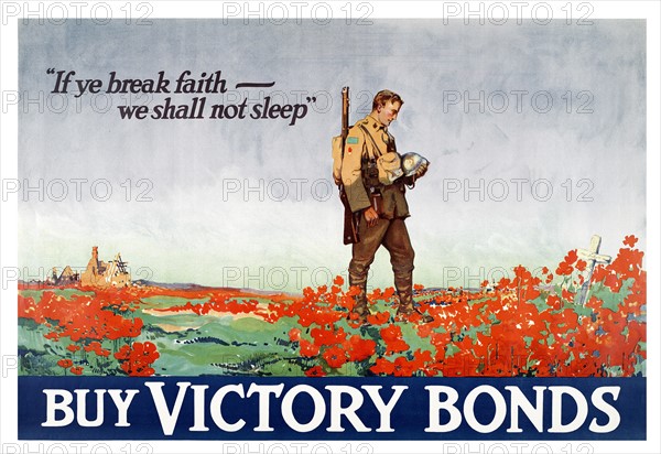 Canadian World war One propaganda poster. 1918