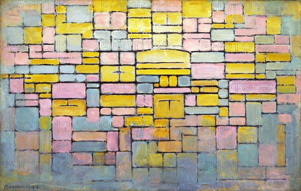 piet Mondrian (Dutch artist), 1872 - 1944. Tableau no 2; composition no V. 1914. oil on canvas