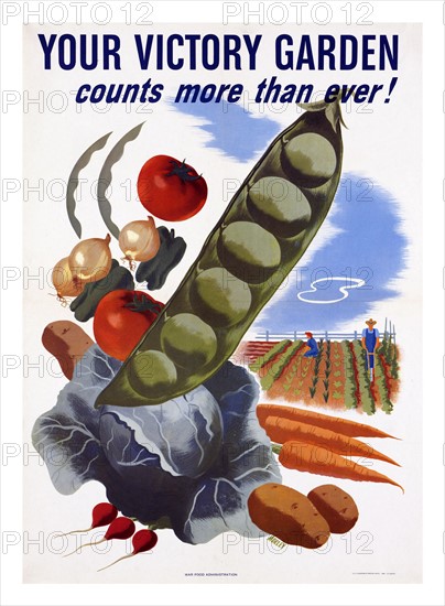 World War Two, American Patriotic Poster.