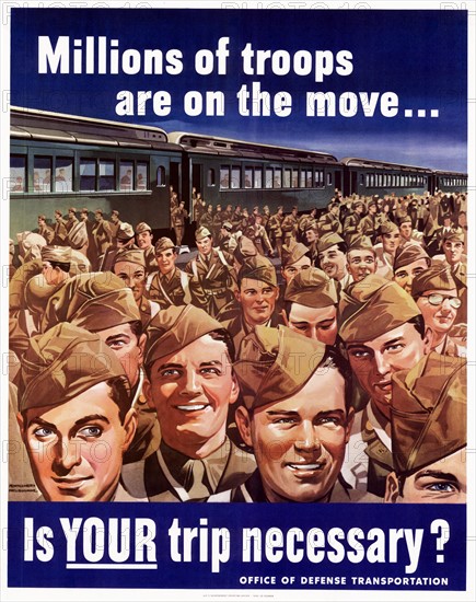 World War Two, American Patriotic Poster.