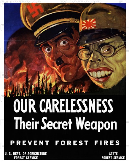 World War Two, American Patriotic Poster.