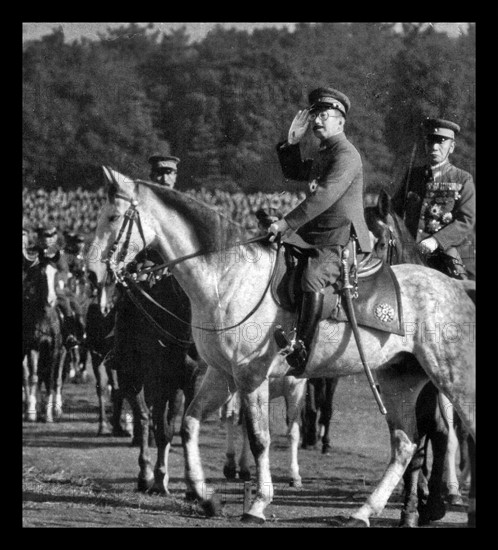 Japanese Emperor Hirohito in the later months of World war two.