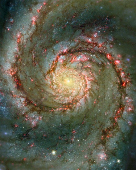 The Whirlpool Galaxy, also known as M51 or NGC 5194,