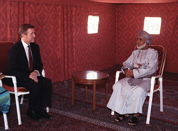 William Cohen meeting with Sultan Quboos bin Said Al-Said