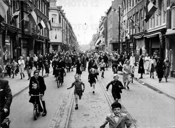 Photograph taken on Liberation Day in Holland