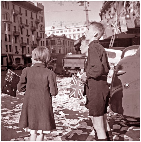 Photograph of children during VE day celebrations