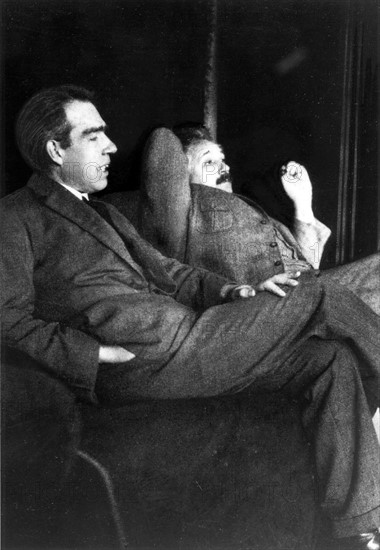 Photograph taken during a Bohr–Einstein debate