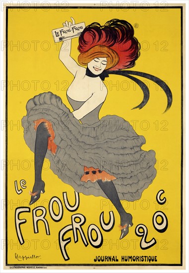 Poster by Leonetto Cappiello for Le Frou-Frou (1899) inaugural issue