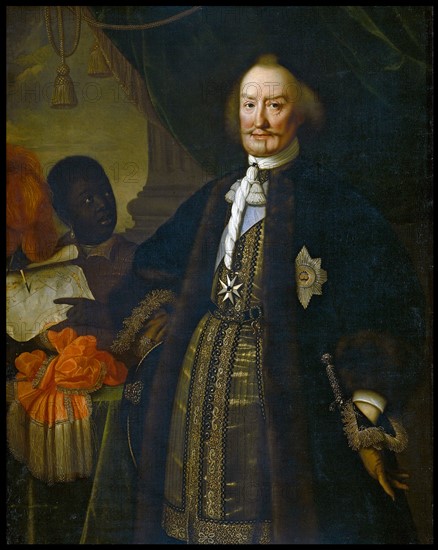 Johan Maurits van Nassau, portrait By Pieter Nason, 1675.