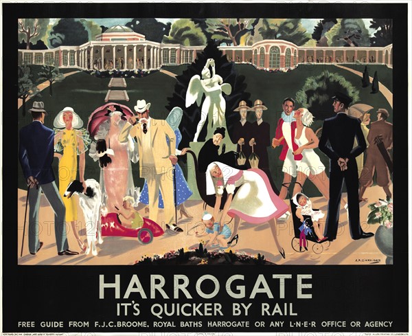 Railway travel poster