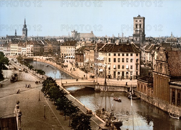 general view, Copenhagen, Denmark 1900