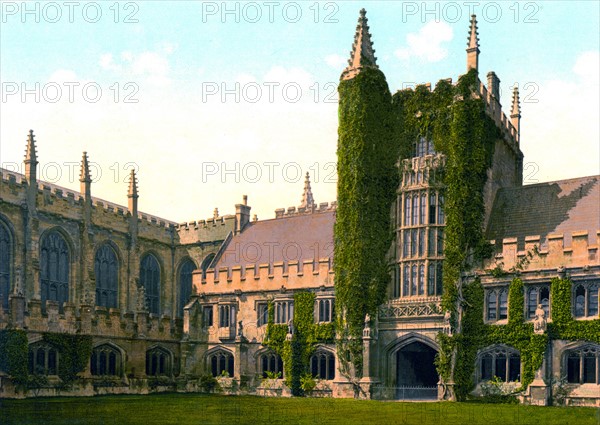 Magdalen College, Founder's Tower and Cloisters, Oxford, England