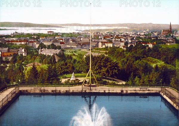 Panorama from St. Hanshaugen, Christiania (Oslo), Norway 1895