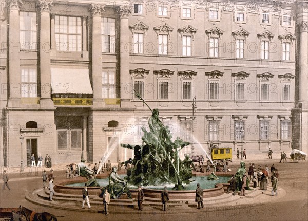 Fountain, Royal Palace, Berlin, Germany 1890