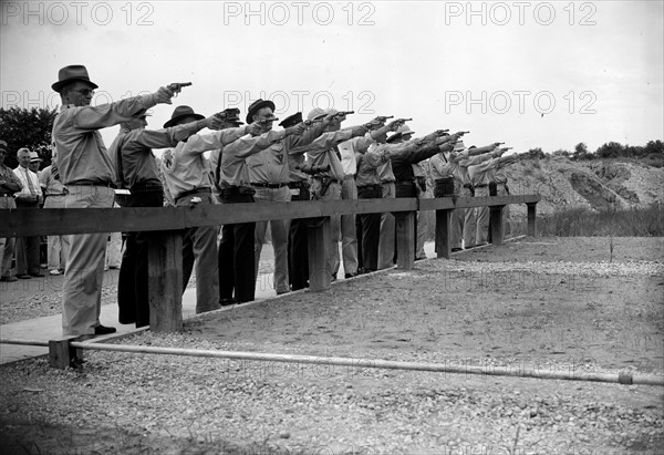 Photograph of Government T men try out their shooting