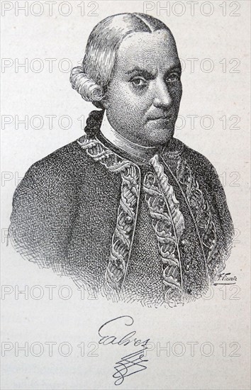 Portrait of Matías de Gálvez y Gallardo