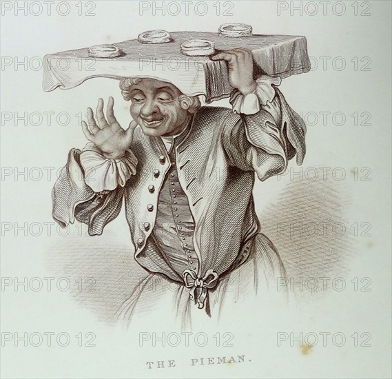 The pie man 1754 Engraving by William Hogarth