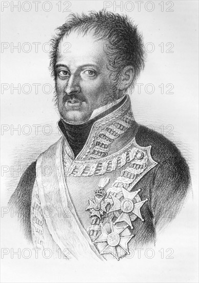 Engraving depicting General José de Palafox y Melci