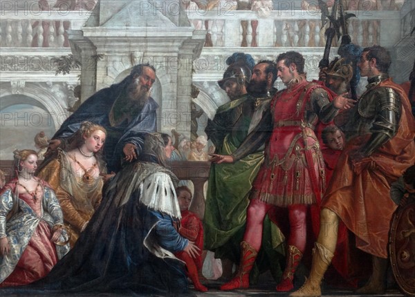 Family of Darius before Alexander. 1565–1570. oil on canvas, painting by Paolo Veronese