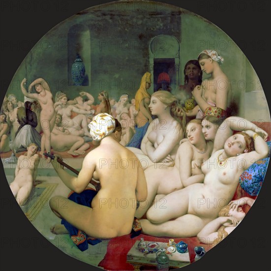 The Turkish Bath' by Jean-Auguste-Dominique Ingres